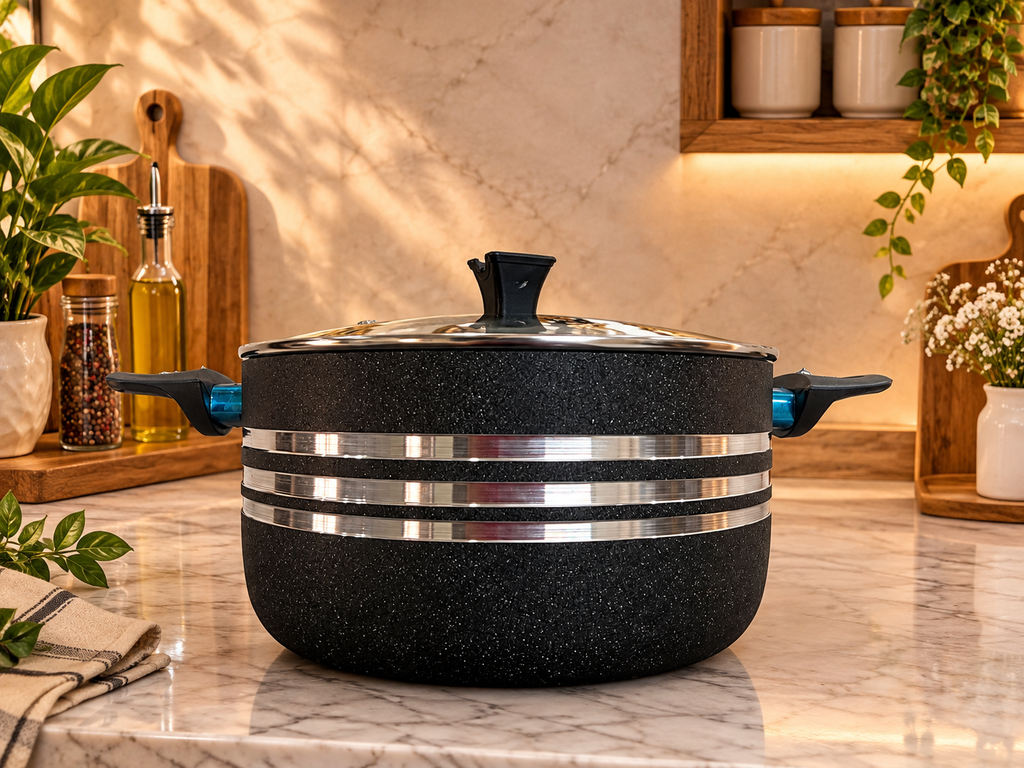 Complete 18-Piece Non-Stick Cookware Set | Black