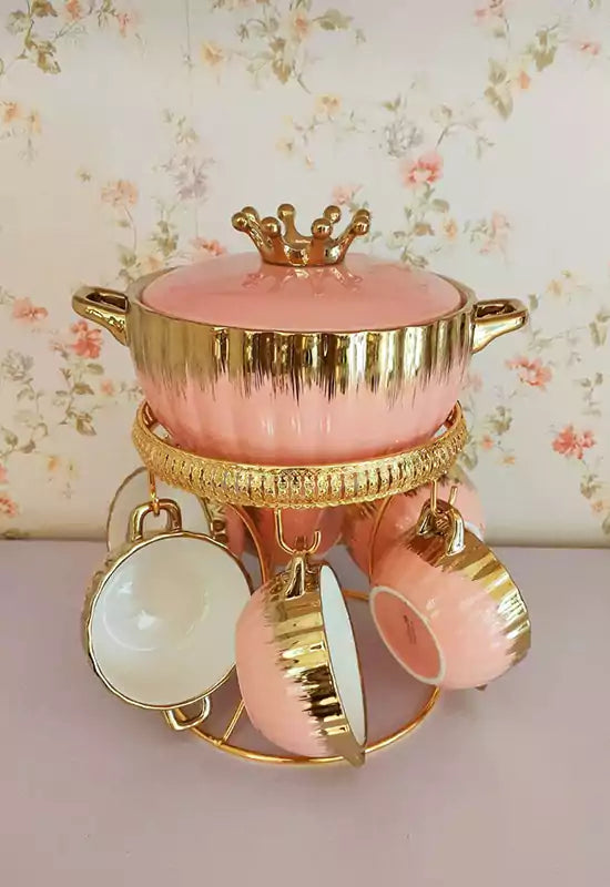 Ceramya Soup Set | 24-pc | Pink